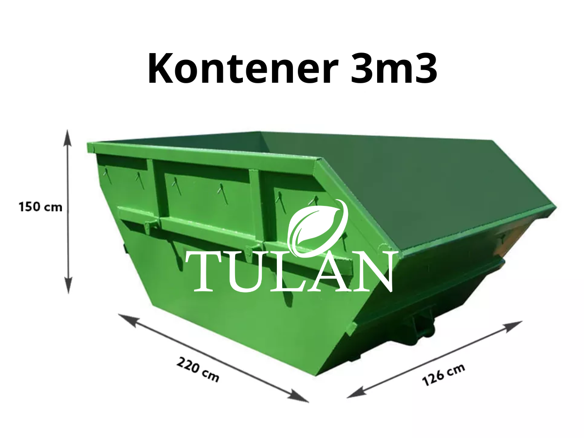 Kontenery Tulan Zielona Góra - kontener na gruz 3m3